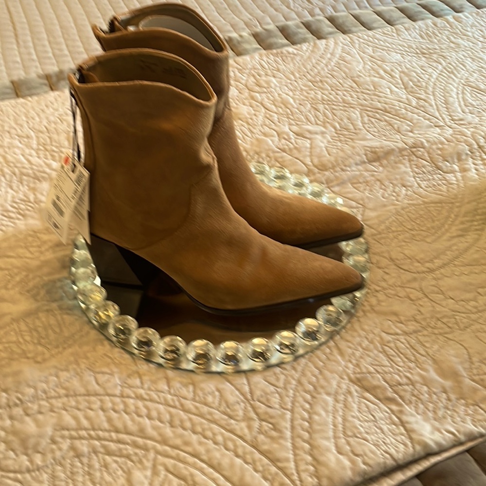 Zara leather boots